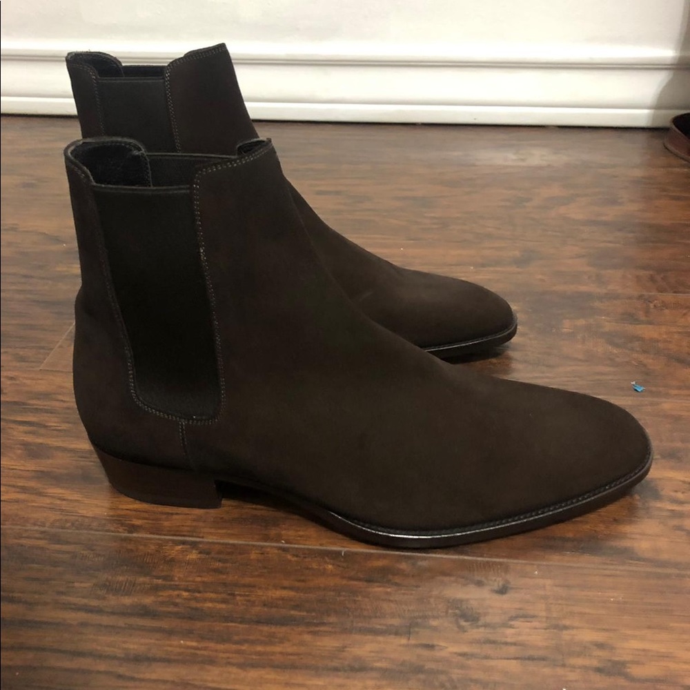 Saint Laurent boots suede